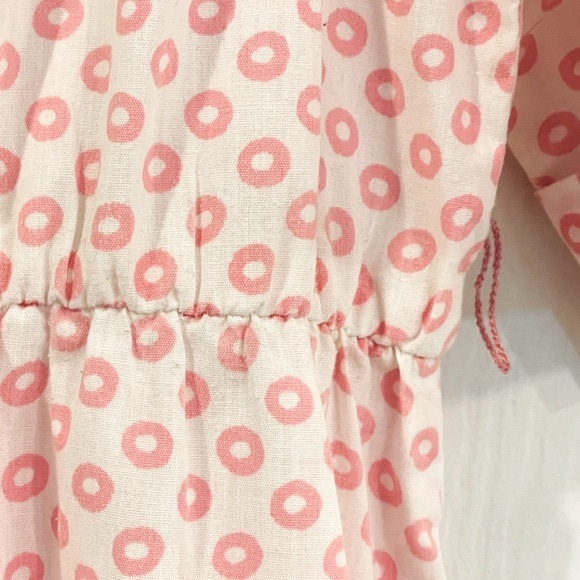 Vintage Petites by Willi Classic Shirt Waist Dress  pink dots - Picture 6 of 8